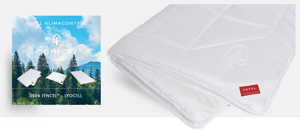 Edredão HEFEL KLIMACONTROL COMFORT 100% TENCEL™ - Lyocell 
