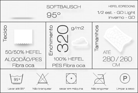 Edredons Hefel Softbausch 95º